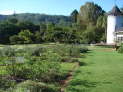 La Rochelle, Mutare: der herrschaftliche Park und im Hintergrund unser Camp.